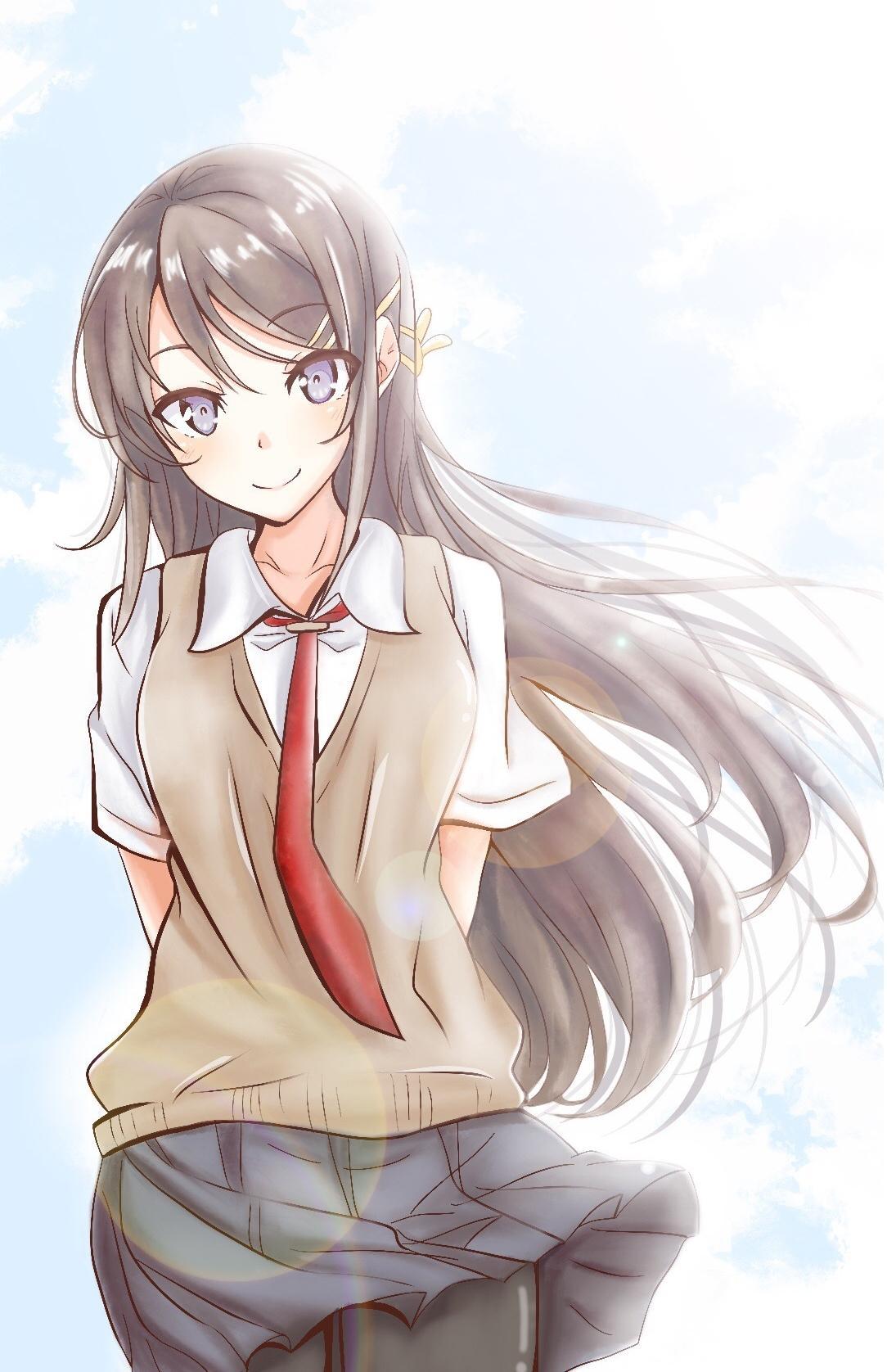 1084x1676 Sakurajima Mai Phone Wallpaper
