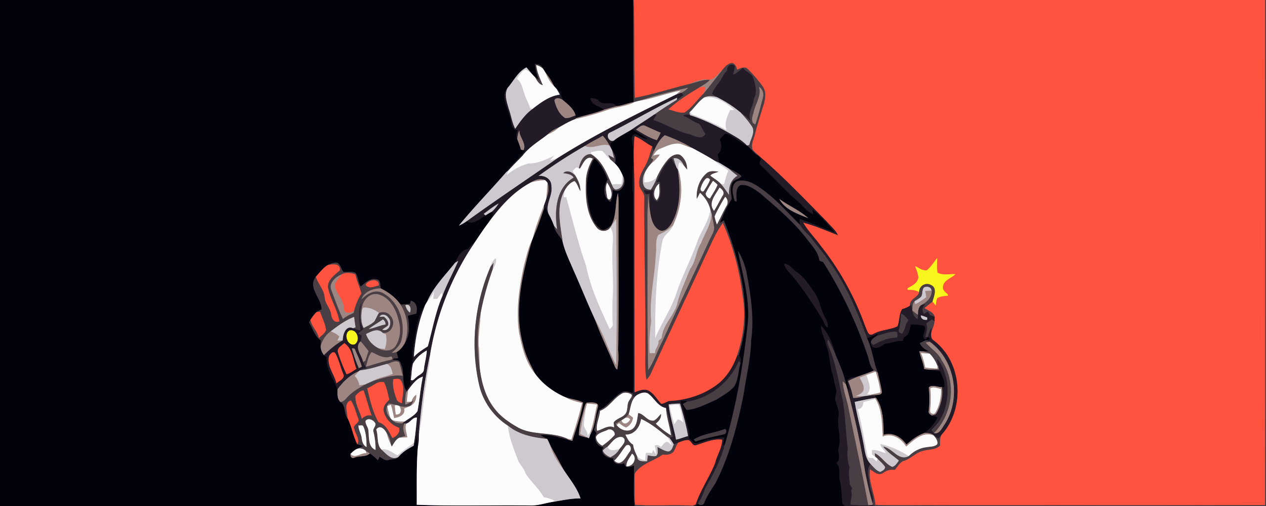 2560x1024 Spy vs Spy Wallpaper
