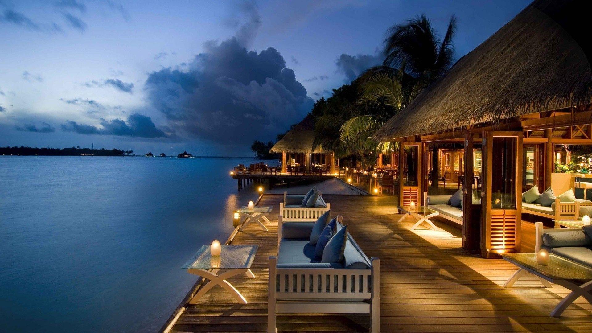 1920x1080 restaurants with private romantic booths. Download Maldives