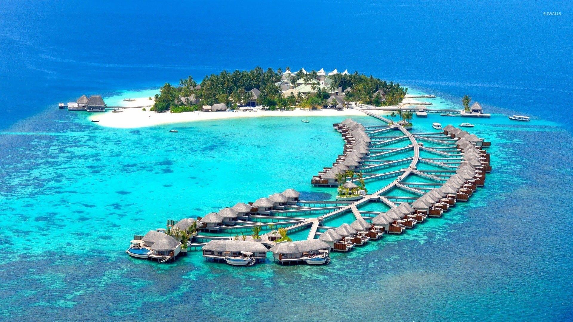 1920x1080 Maldives Island Resorts Wallpaper