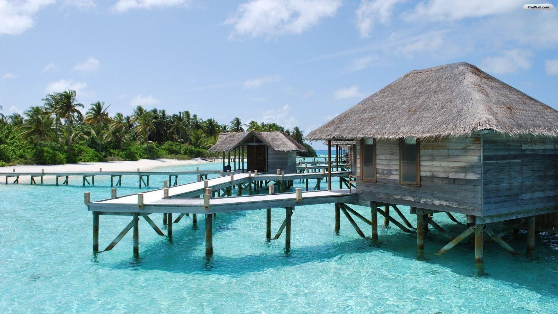 1920x1080 Beach Resort Wallpaper