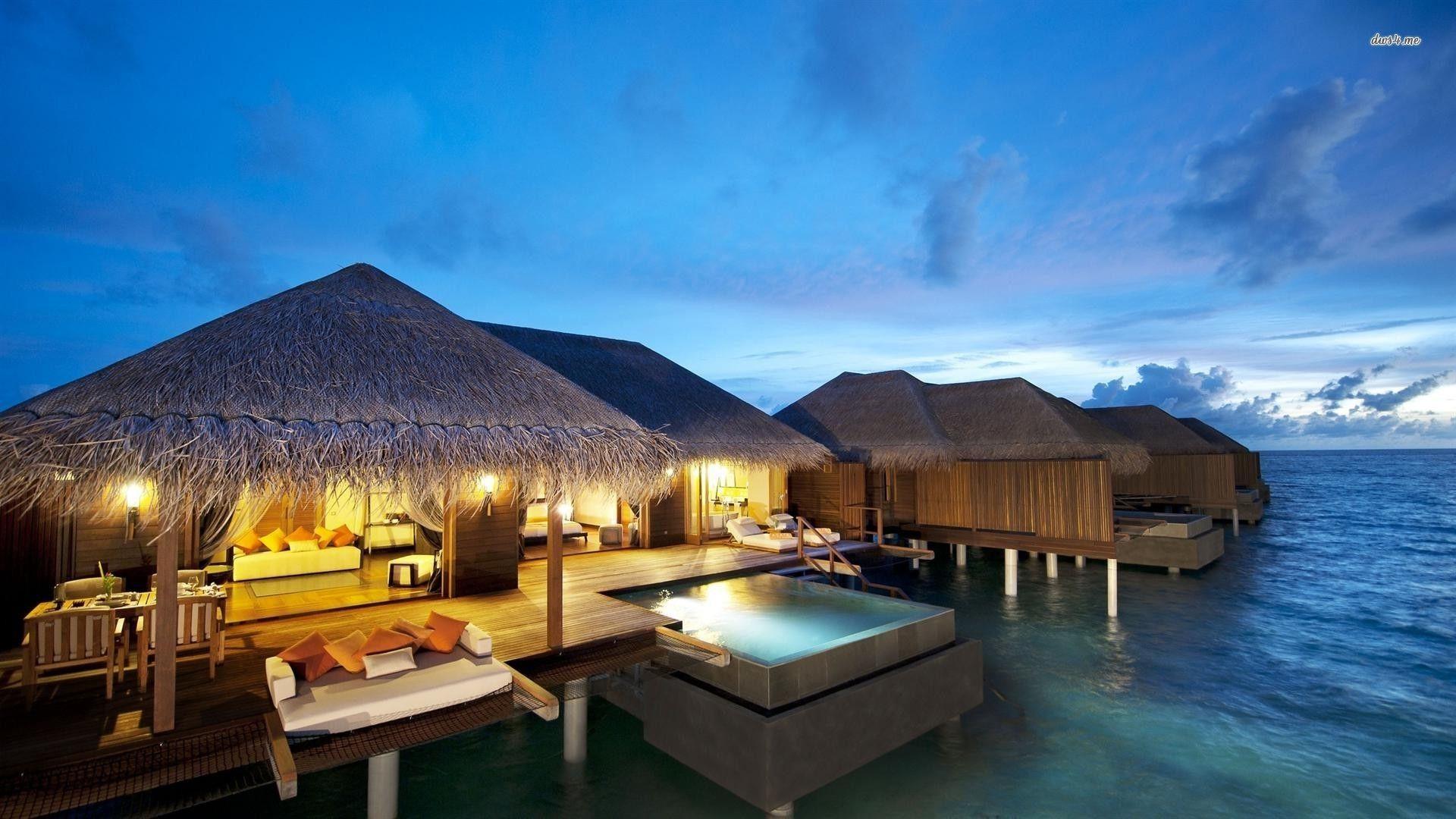1920x1080 Maldives Resort Wallpaper
