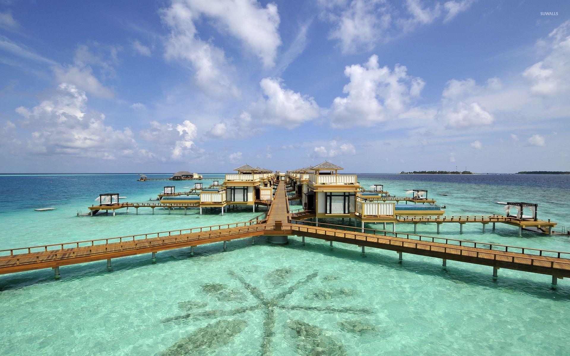 1920x1200 Free download Maldives resort wallpaper Beach wallpaper 32766