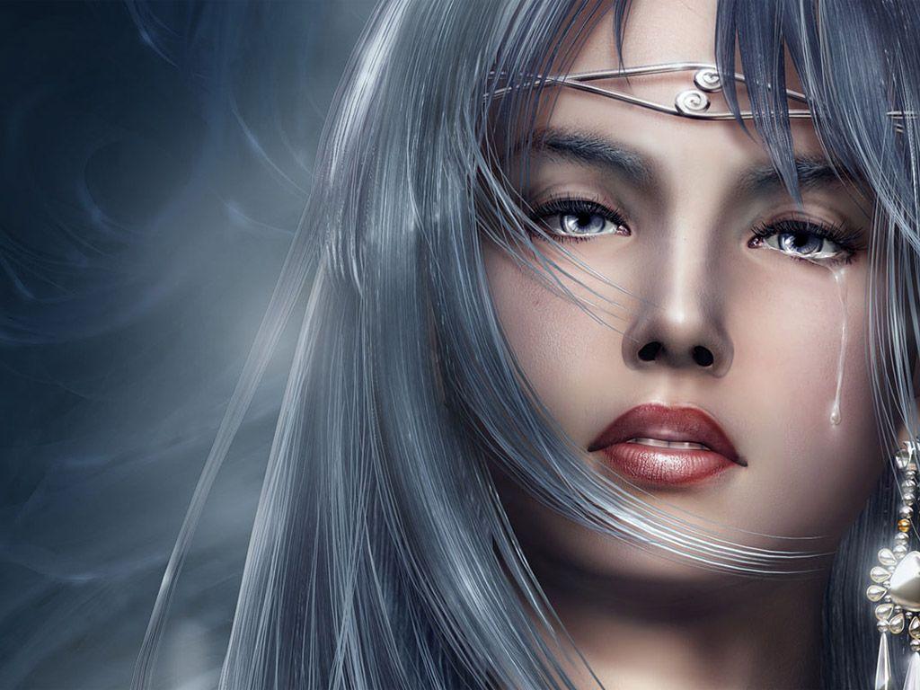 1024x768 Beautiful WallpaperHD: Crying Girl. Beautiful Girl Wallpaper