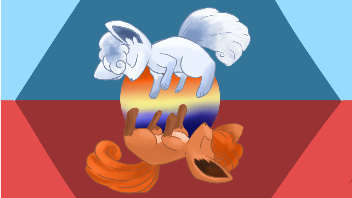 1191x670 Two Vulpix Wallpaper