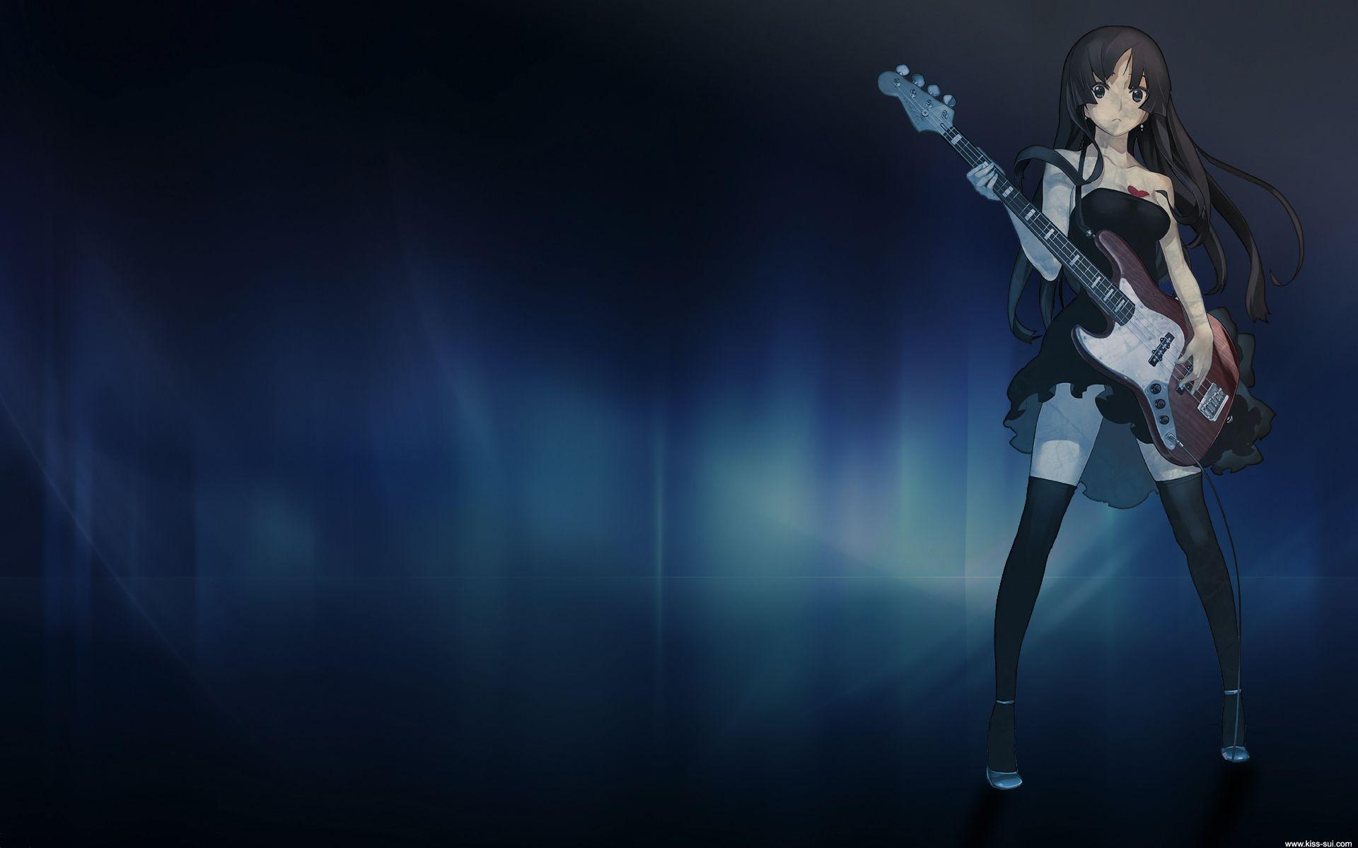 1920x1200 Wallpaper Download Girl, Guitar, Anime, K On, Musician Resolution