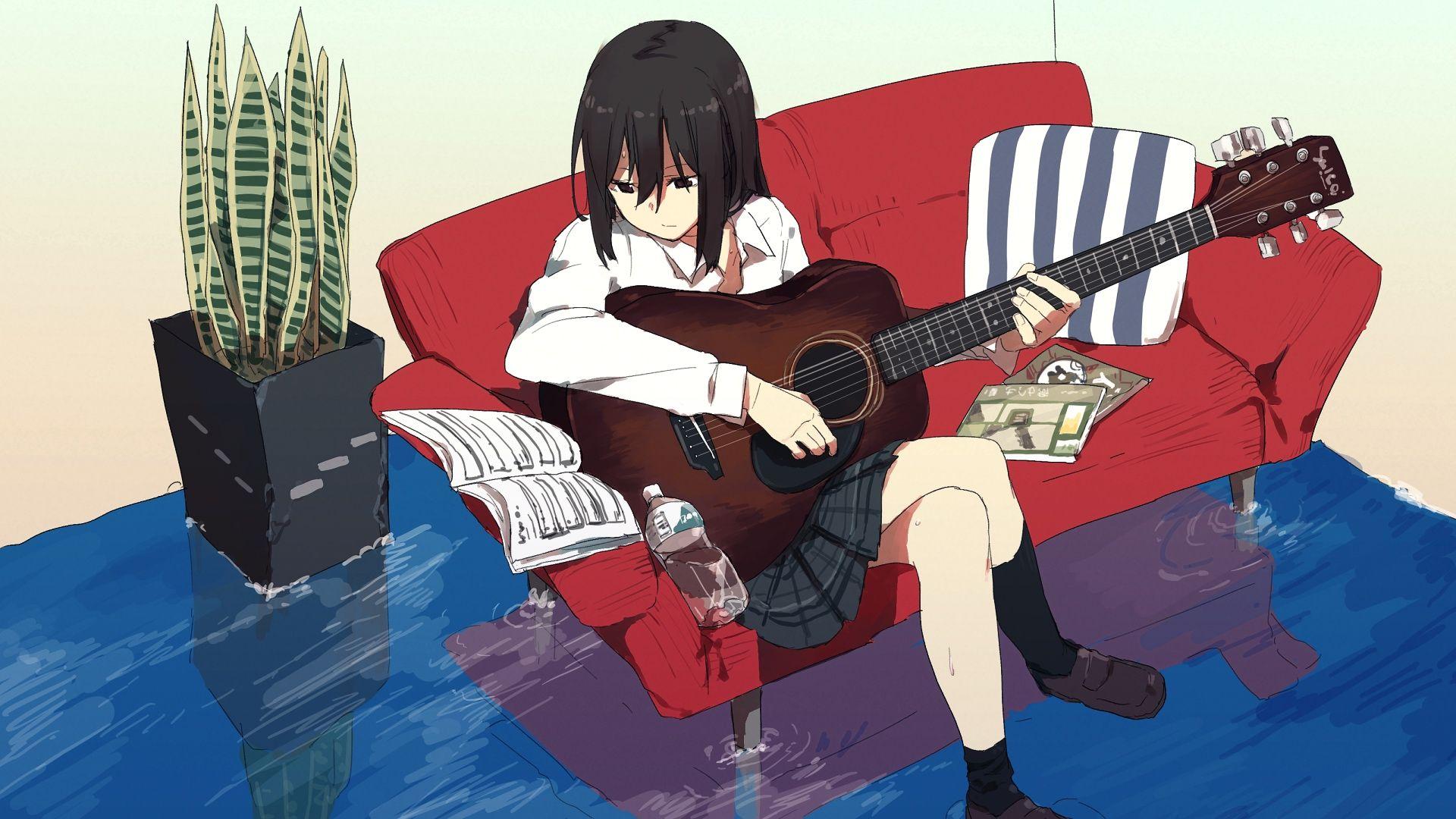 Anime Guitar Wallpapers Top Free Anime Guitar Backgrounds WallpaperAccess