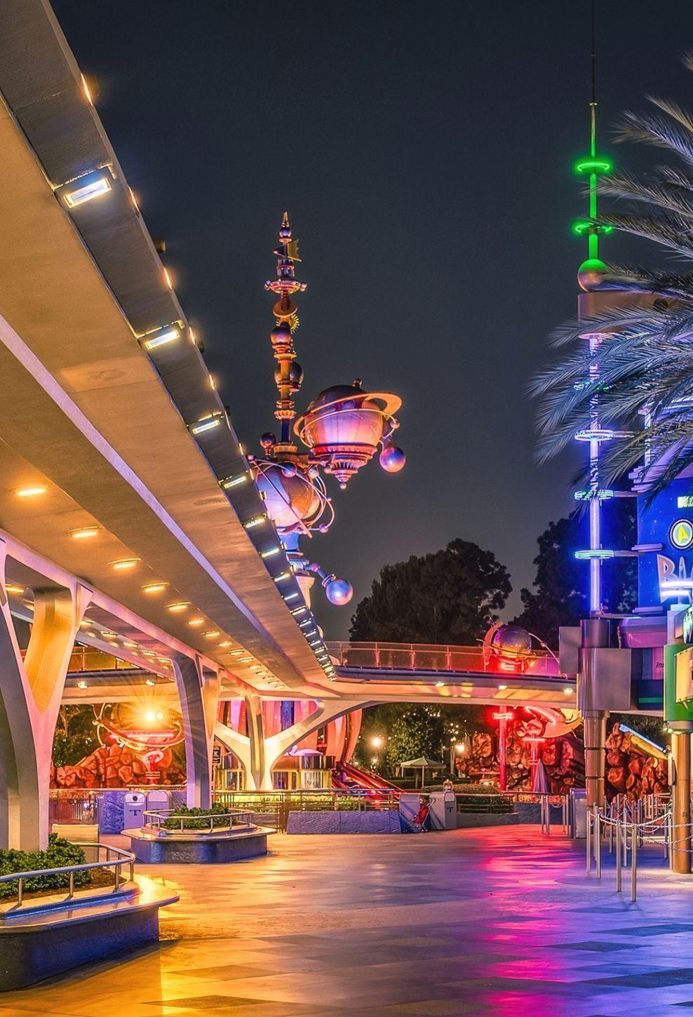 988x1450 Wallpaper HD iPhone Tomorrowland At Disneyland Download throughout Awesome Disneyland. Disneyland iphone wallpaper, Wallpaper iphone neon, iPhone wallpaper