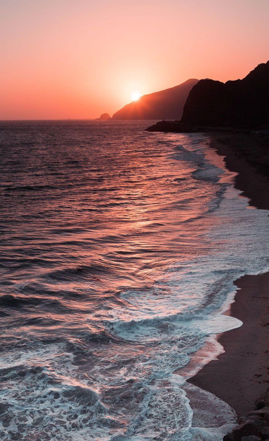 Beach Sunset Iphone Wallpapers Top Free Beach Sunset Iphone Backgrounds Wallpaperaccess