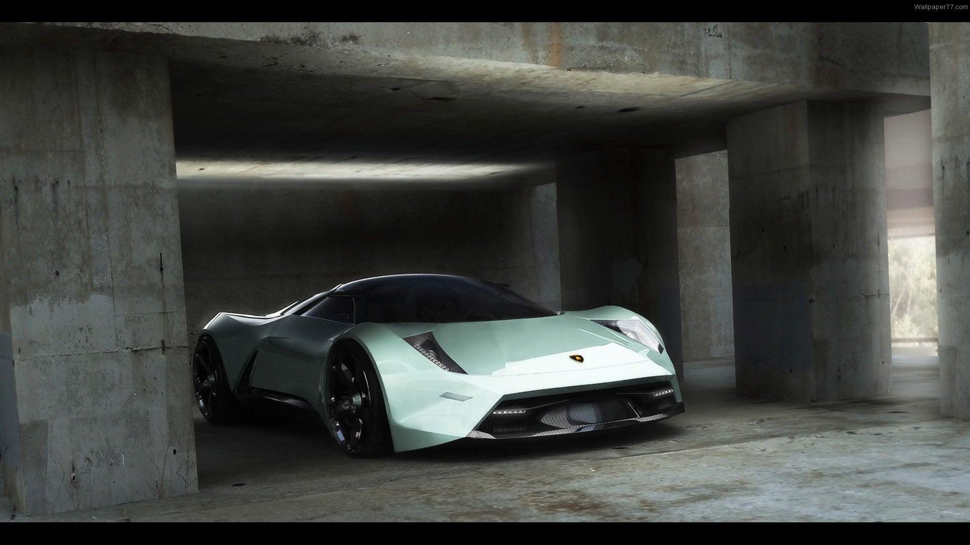 1920x1080 Wallpaper, lamborghini, garage, concept, insecta, car, background