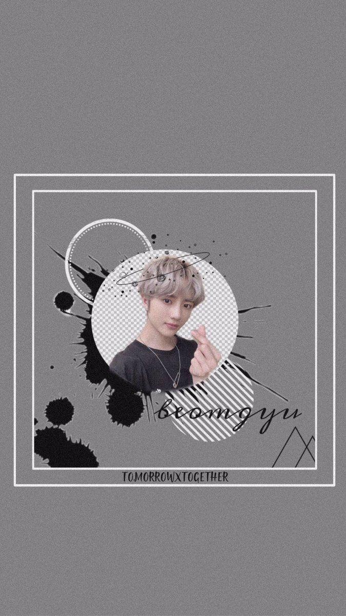 675x1200 Simple Lockscreen Wallpaper Beomgyu With And Without