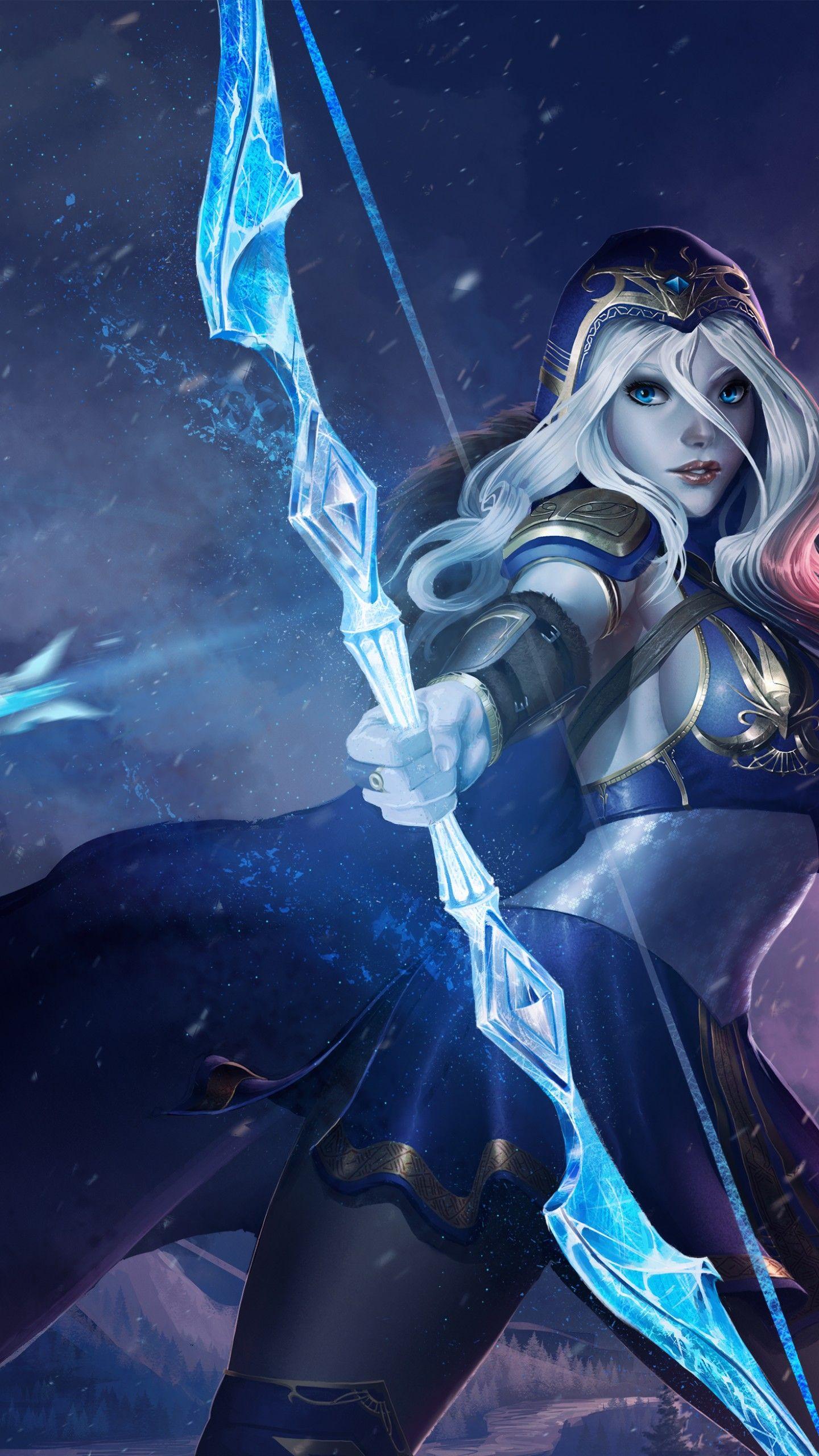 1440x2560 Wallpaper Ashe, League of Legends, HD, 4K, Creative Graphics