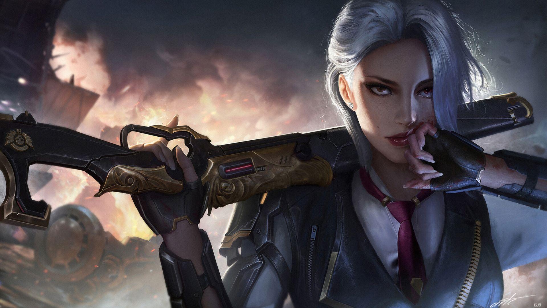 1920x1080 Wallpaper of Ashe, Overwatch, Video Game background & HD image