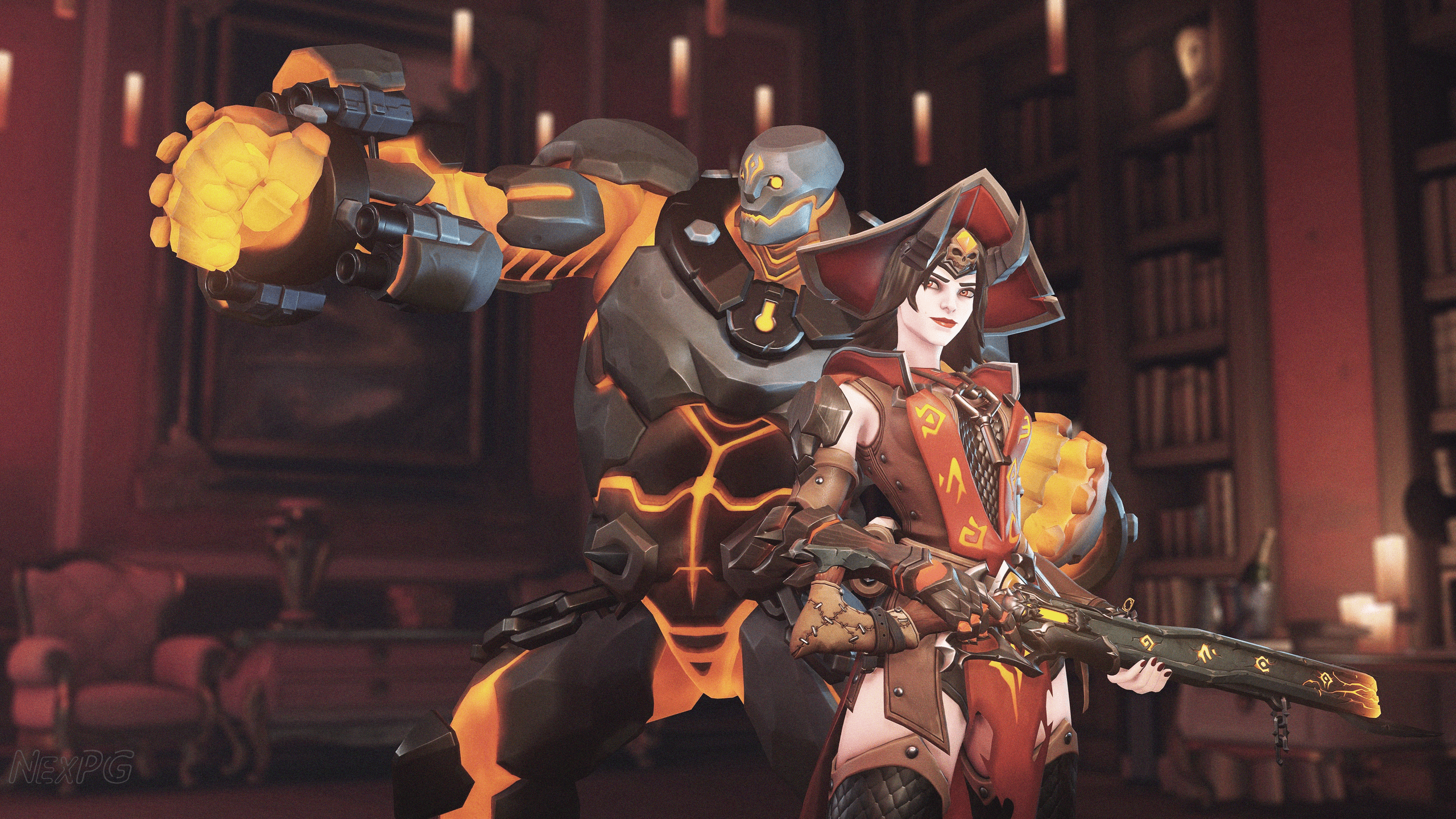 2560x1440 Wallpaper Overwatch Warlock Ashe 2k [2560×1440]