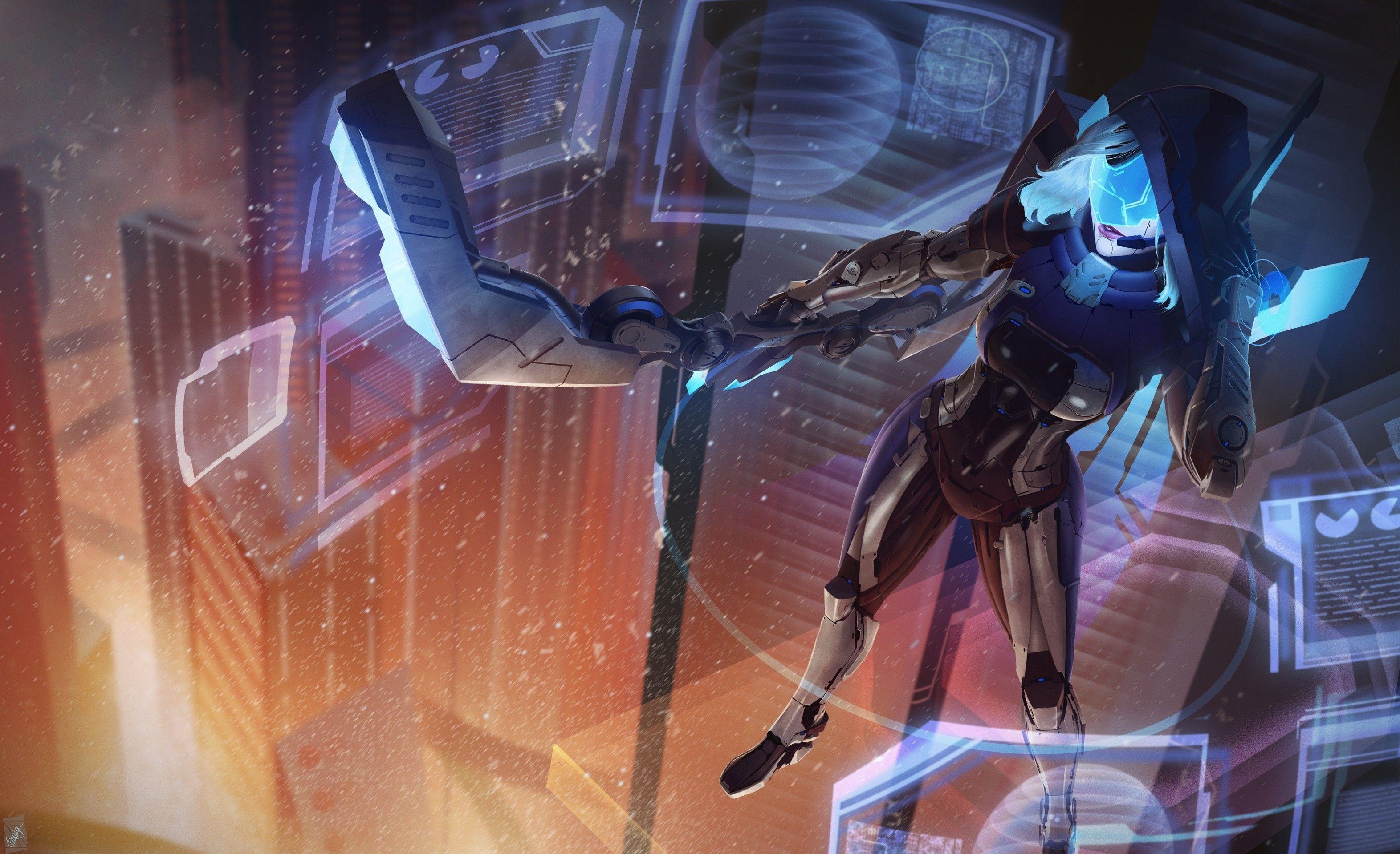 3144x1920 Download 3144x1920 League Of Legends, Project: Ashe, Futuristic