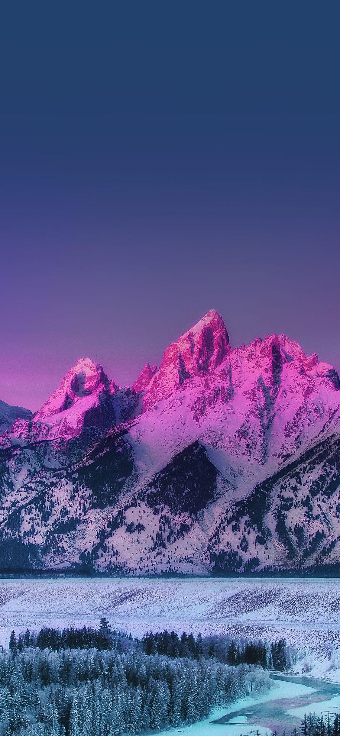 1125x2436 iPhone X wallpaper. mountain mother blue