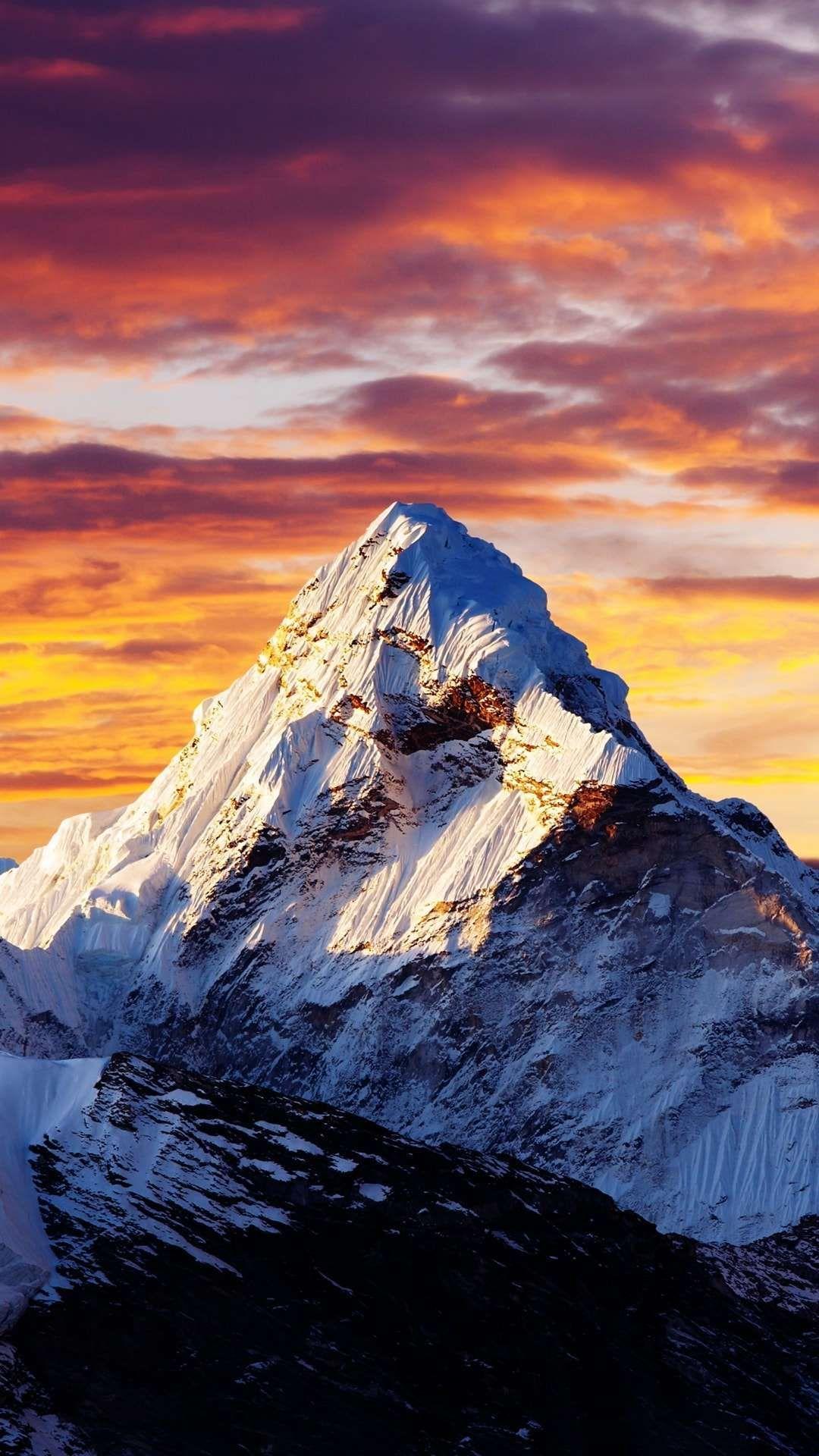 1080x1920 Mountain Sunset Wallpaper