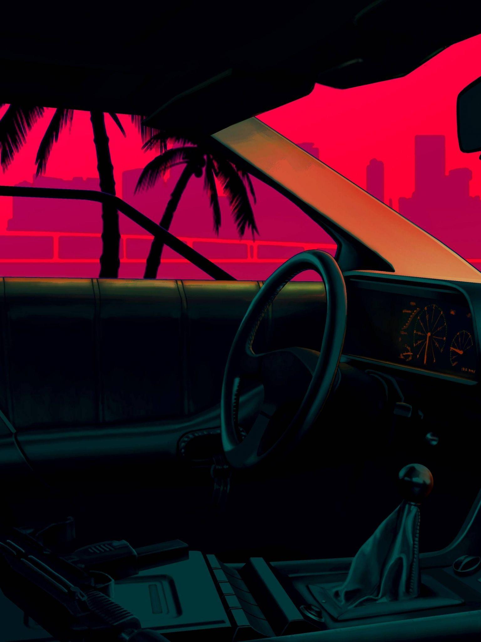 1536x2048 Free download 80s 4K Wallpaper Design in 2019 Neon noir