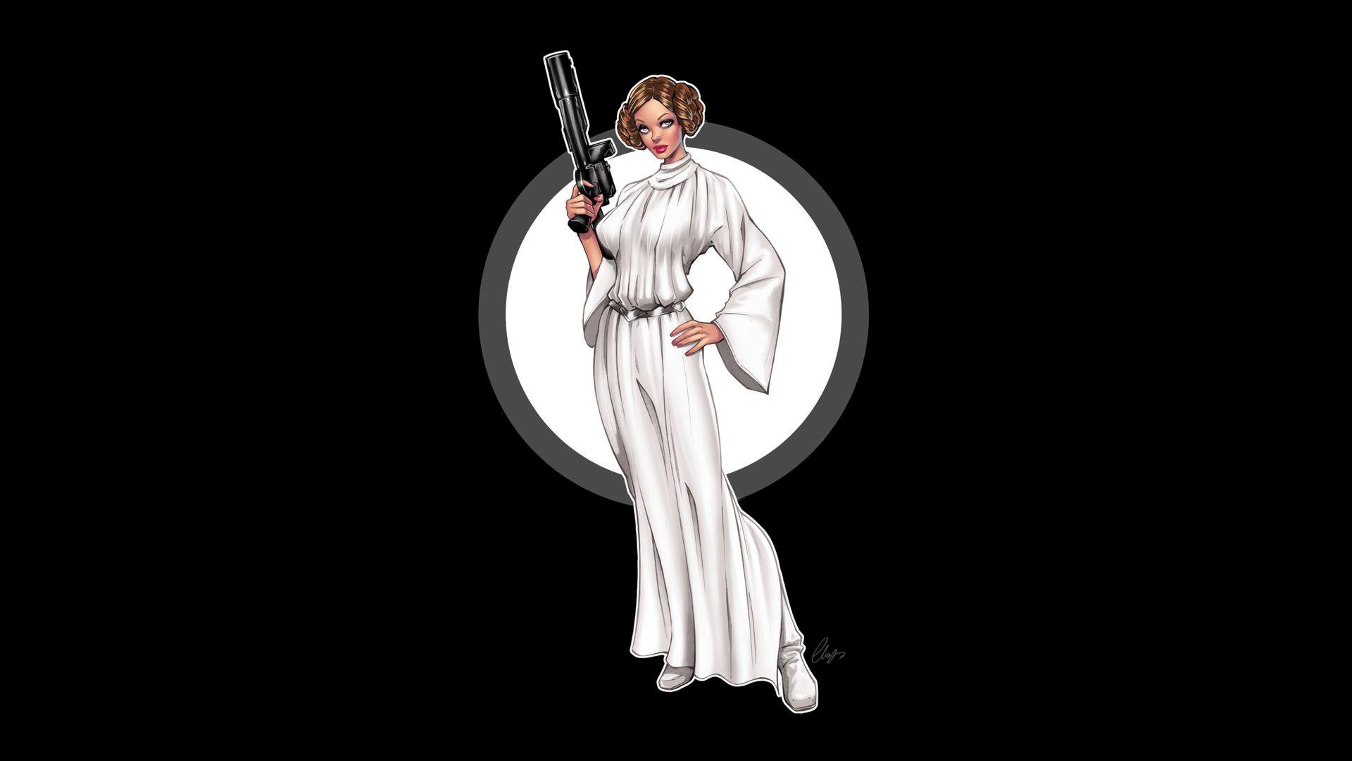 1920x1080 Princess Leia iPhone Background
