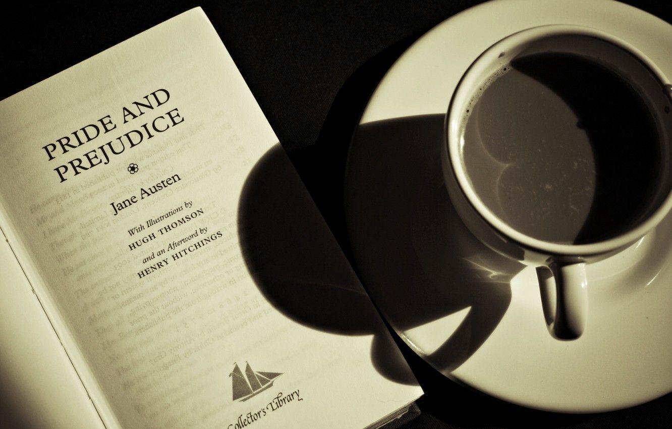 1332x850 Photo Wallpaper Coffee, Book, Different, The, Book, And Prejudice Wallpaper Book Wallpaper & Background Download
