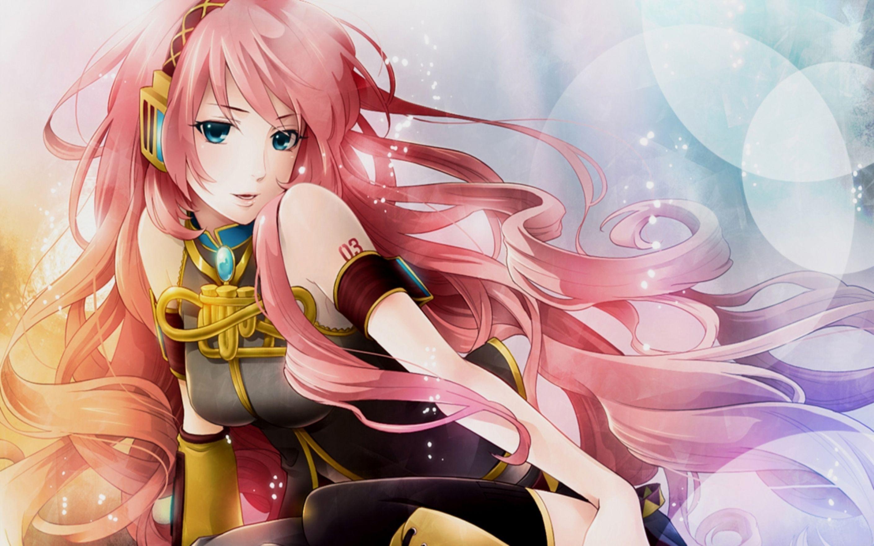 2816x1760 Pink Manga HD Wallpaper: Desktop HD Wallpaper Free Image