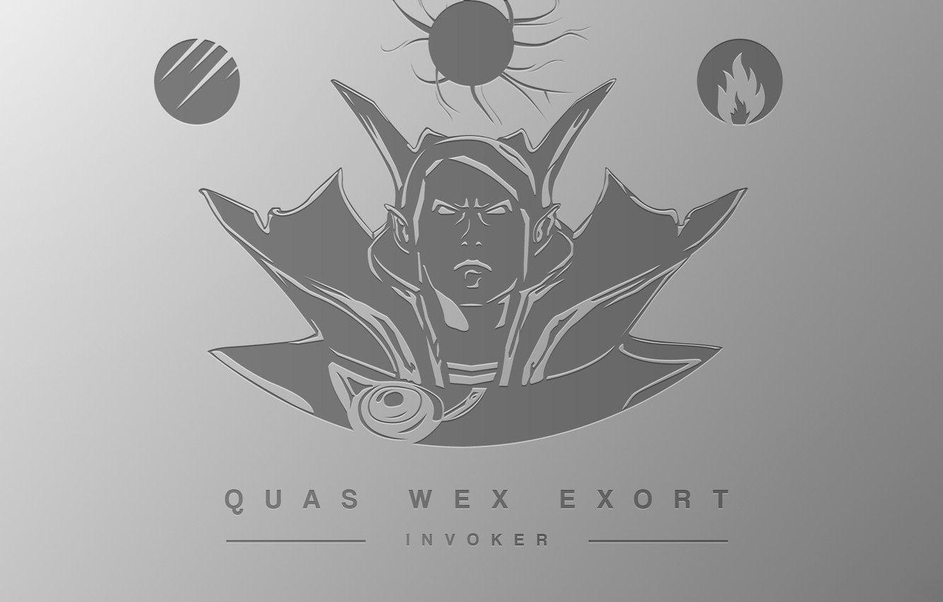 1332x850 Wallpaper Valve, Dota Minimalism, Wex, Exort, Invoke, Invoker