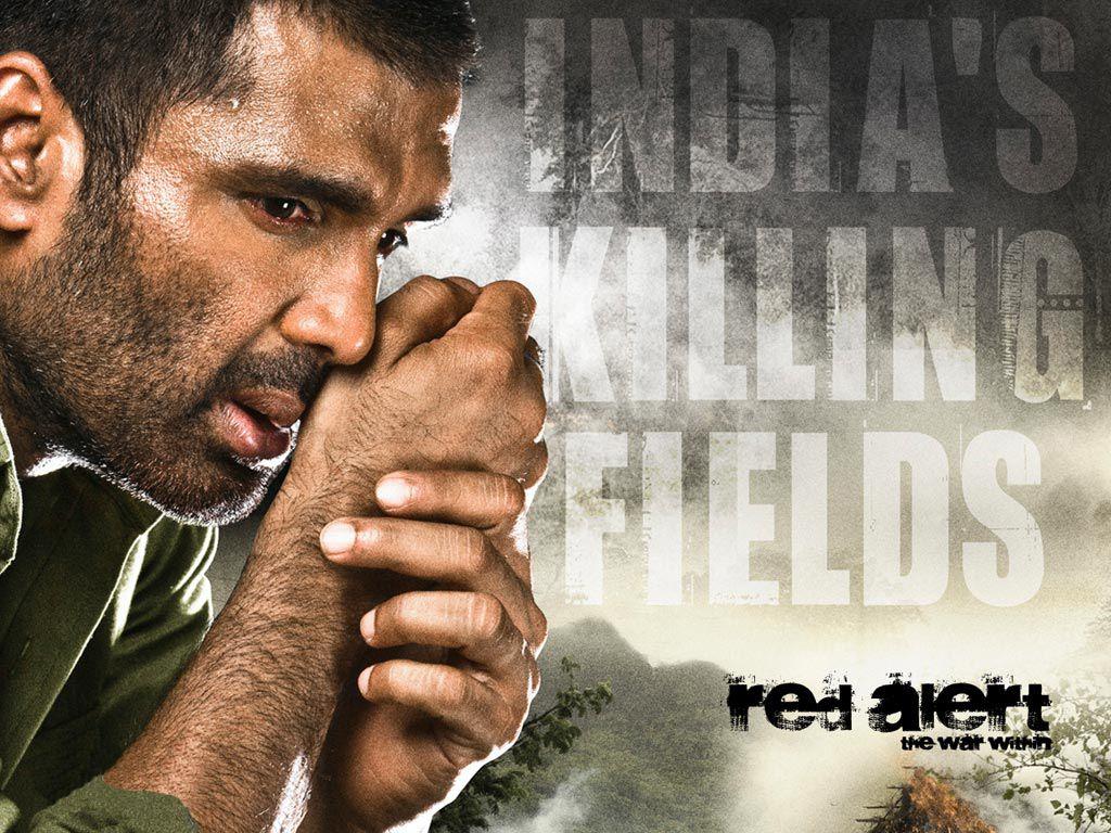 1024x768 Sunil Shetty Red Alert The War Within Film Wallpaper