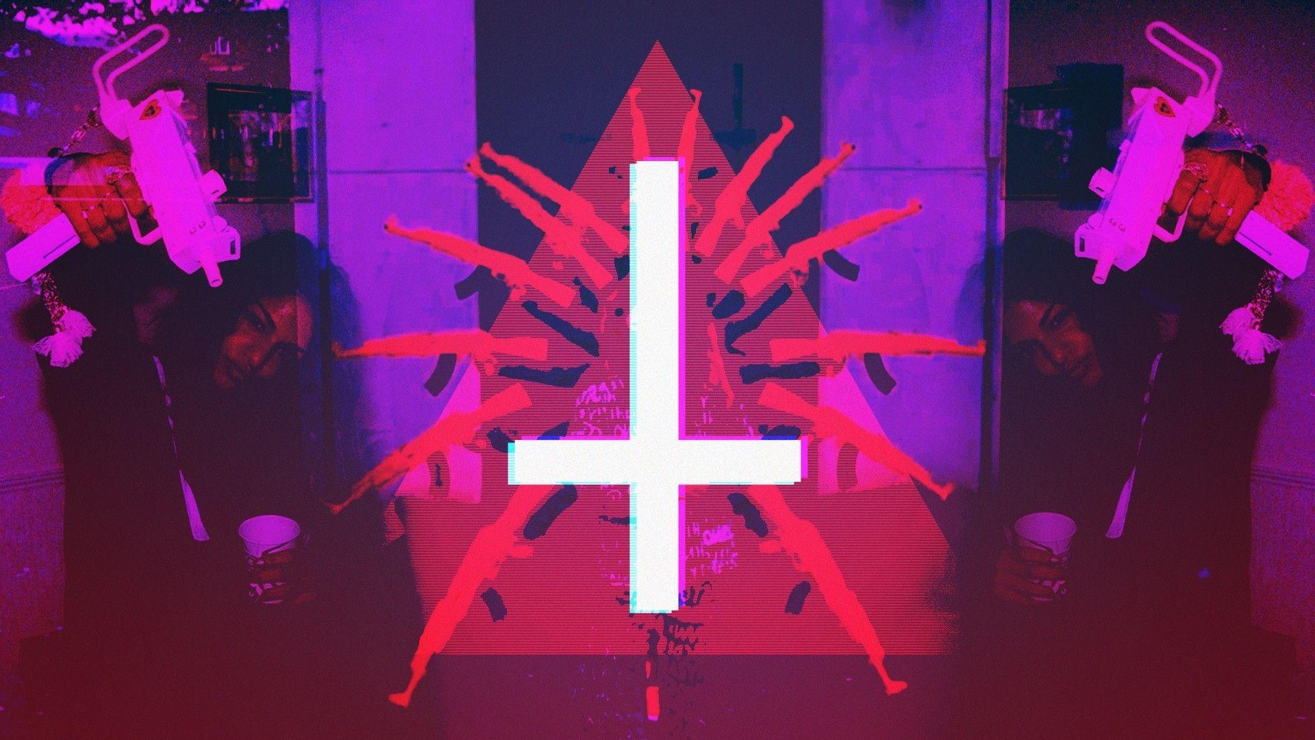 1920x1080 glitch Art, M.I.A., Satanism Wallpaper HD / Desktop and Mobile