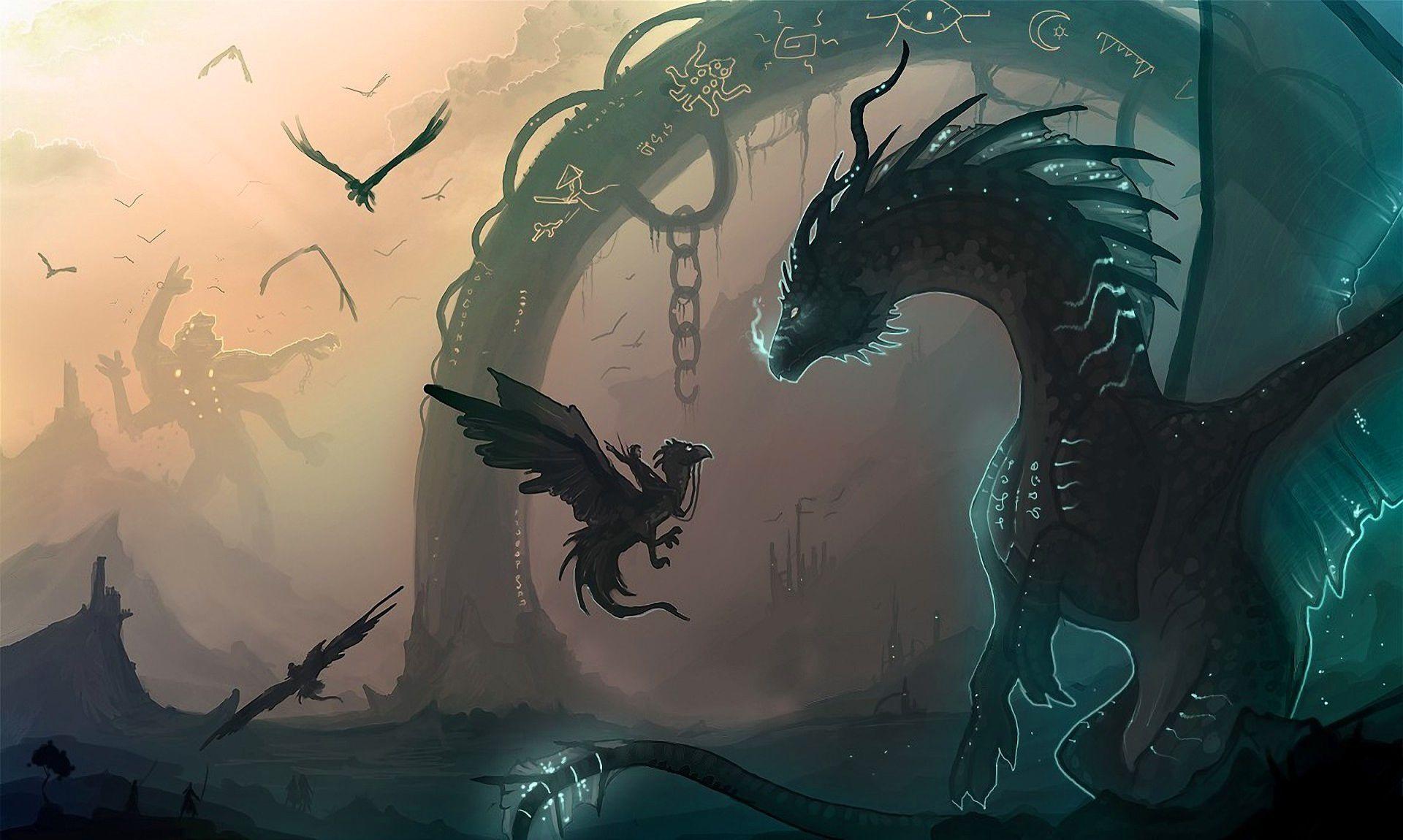 Epic Anime Dragon Wallpapers Top Free Epic Anime Dragon Backgrounds