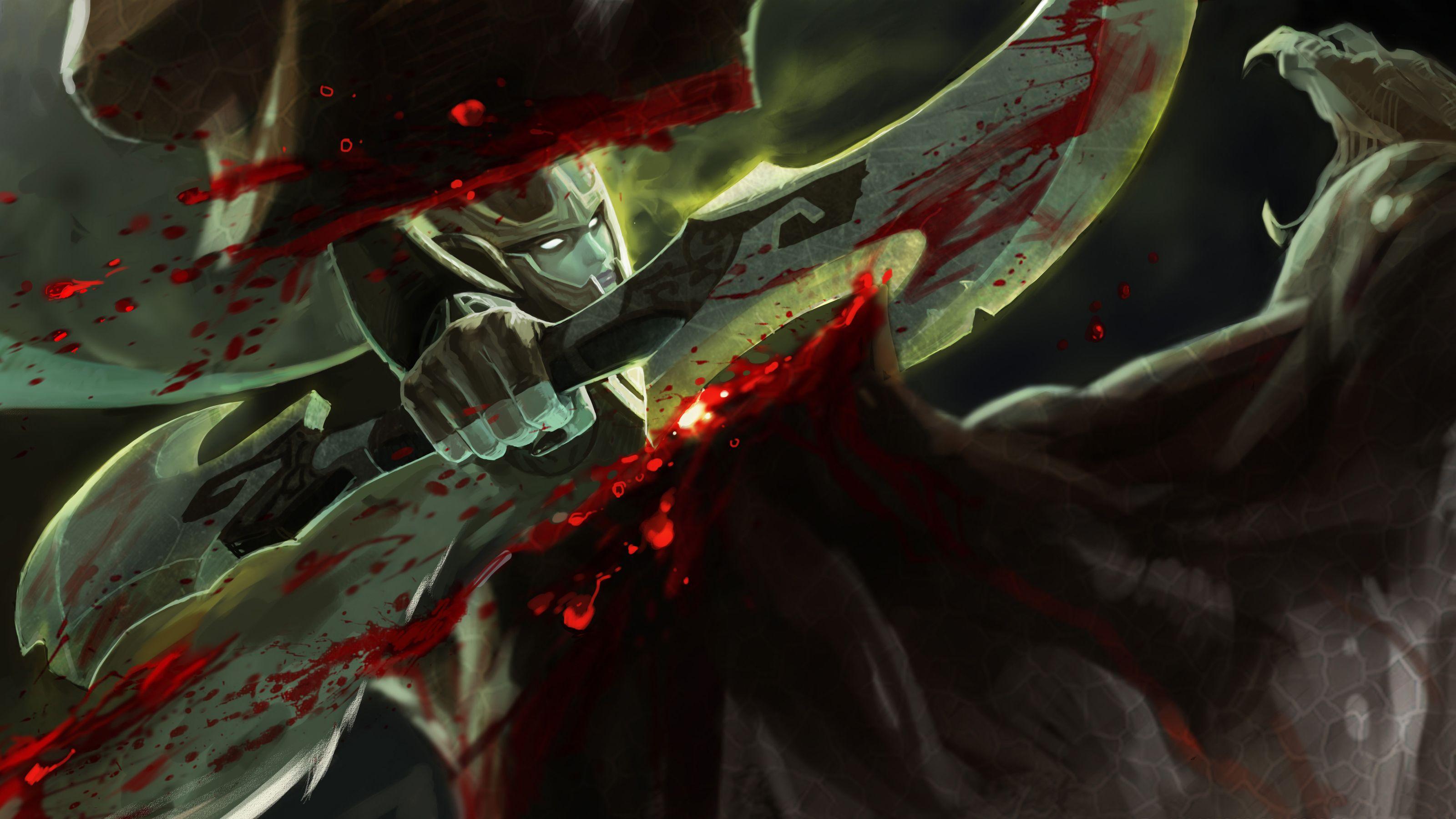 3200x1800 Photo DOTA 2 Phantom assassin mortred Battle axes Warriors 3200x1800