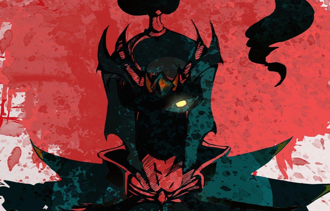1332x850 Wallpaper girl, blood, art, Dota Phantom Assassin, Mortred