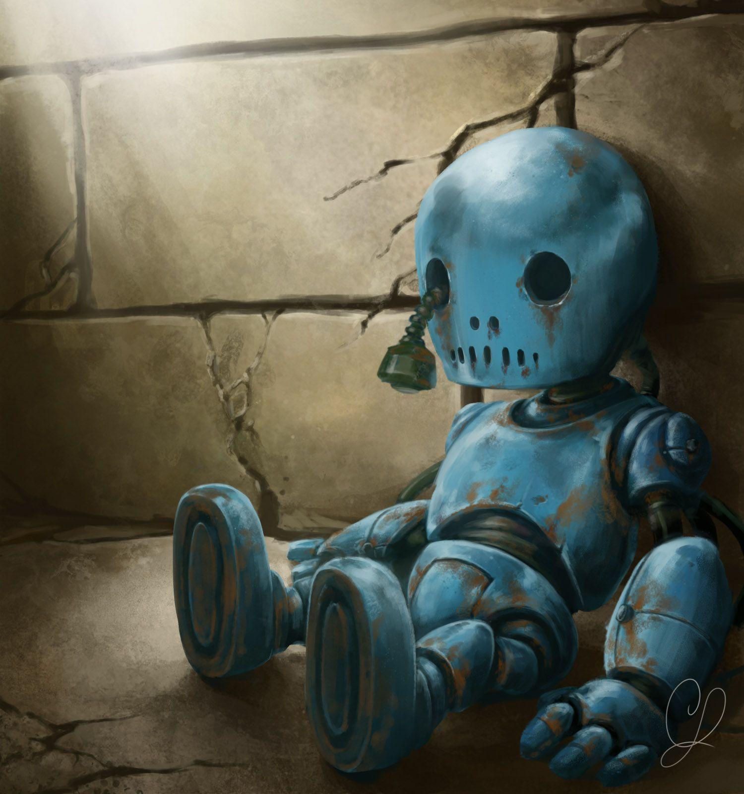 Sad Robot Wallpaper