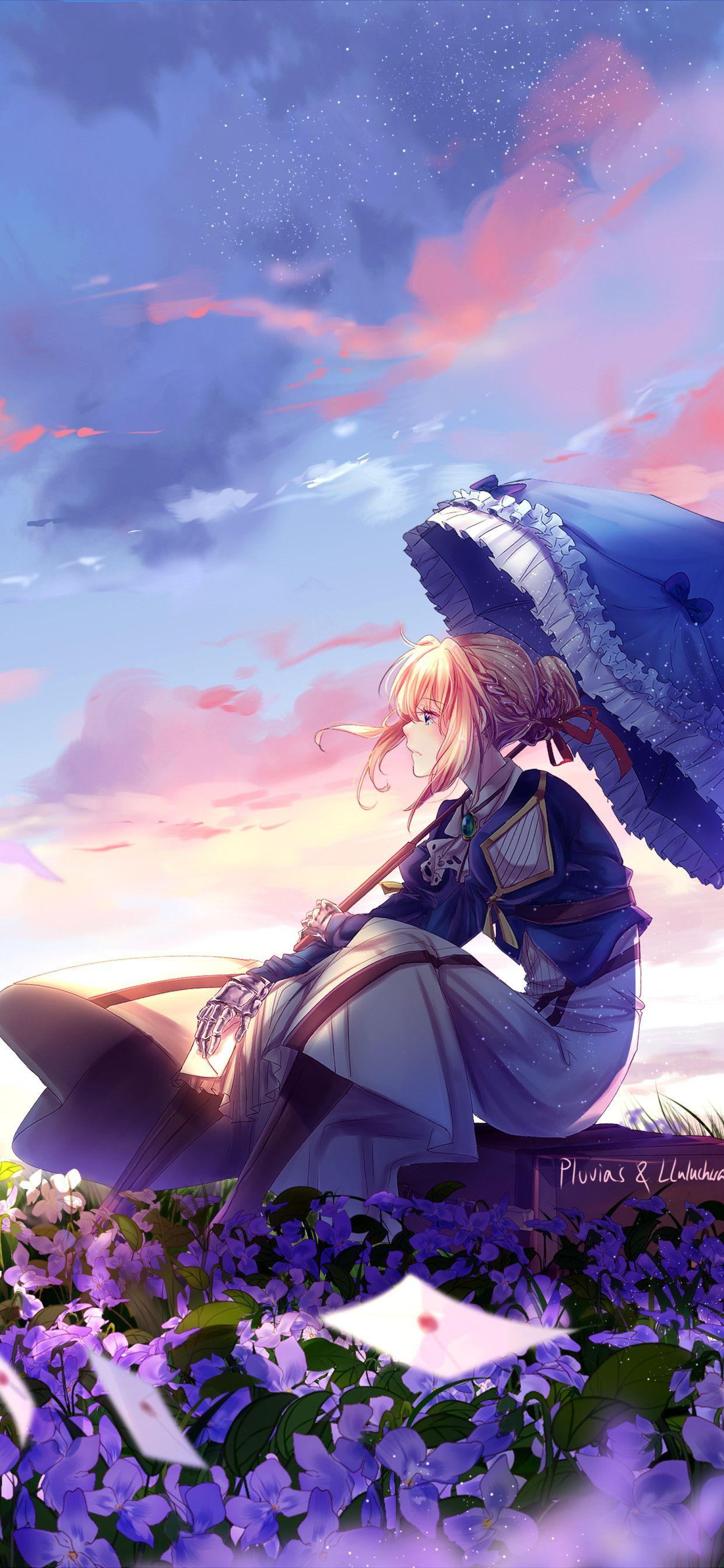 Violet Evergarden Iphone Wallpapers Top Free Violet Evergarden Iphone Backgrounds Wallpaperaccess