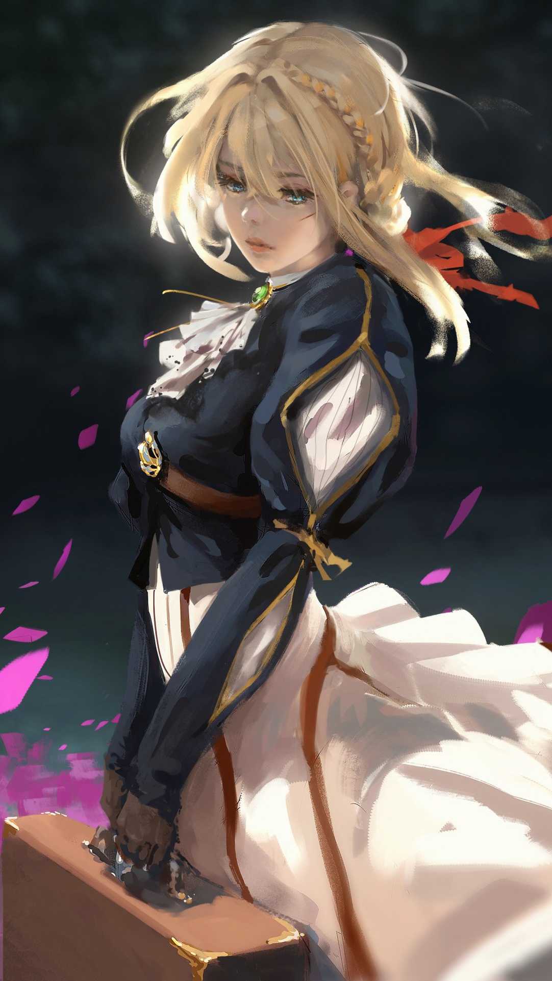 1082x1922 Violet Evergarden Fanart 4K HD Wallpaper