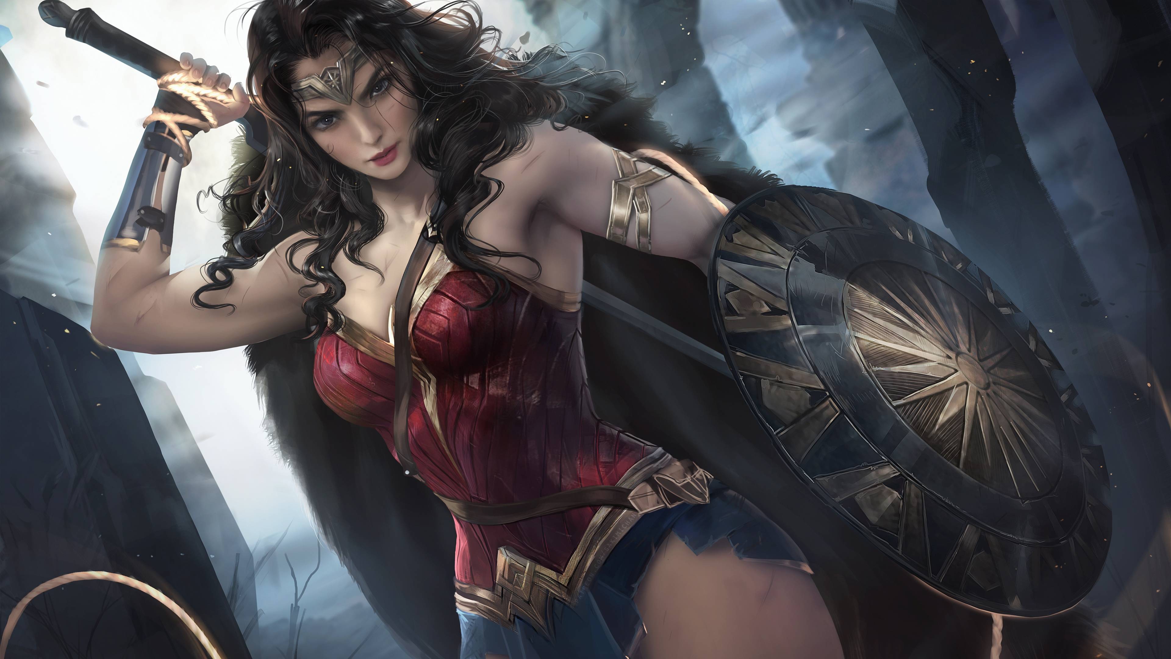 3840x2160 Wonder Woman DC Comics 4K