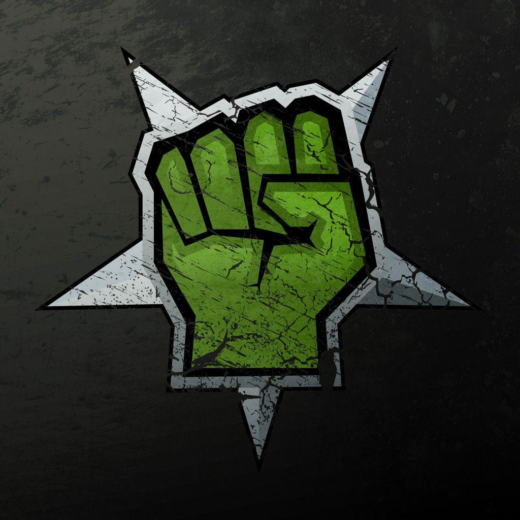 1024x1024 Beat Down Symbol iPad Wallpaper Free Download