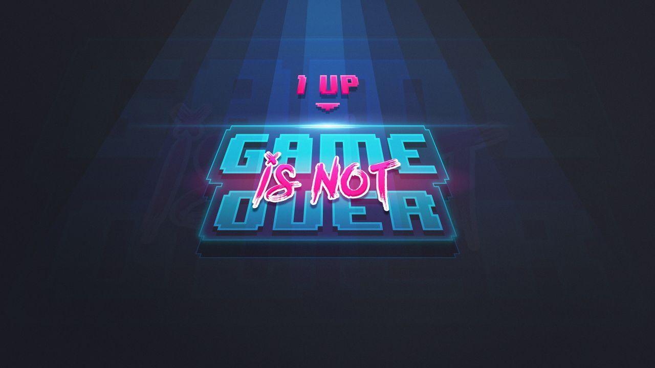 1280x720 Wallpaper Game Over, 1 UP, HD, Creative Graphics / Most Popular