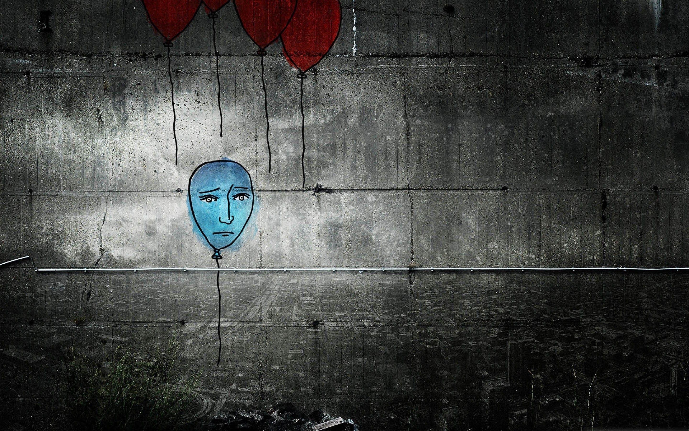 2880x1800 Abstract Wallpaper, Sadness, lonely, Loneliness, Graffiti, People