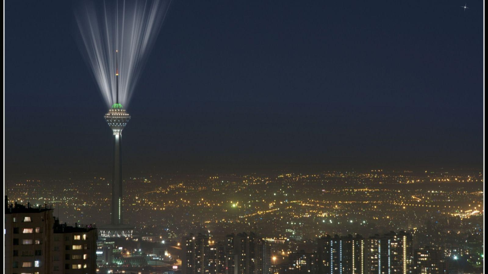 1600x900 Free download tower iran tehran at night milad tower tehran
