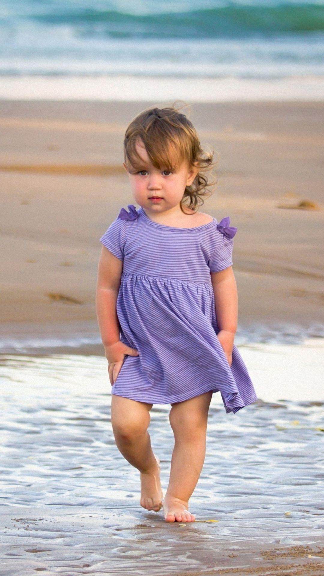 1080x1920 Hd Child Sea Surf Sand Galaxy S4 S5 Wallpaper And Baby