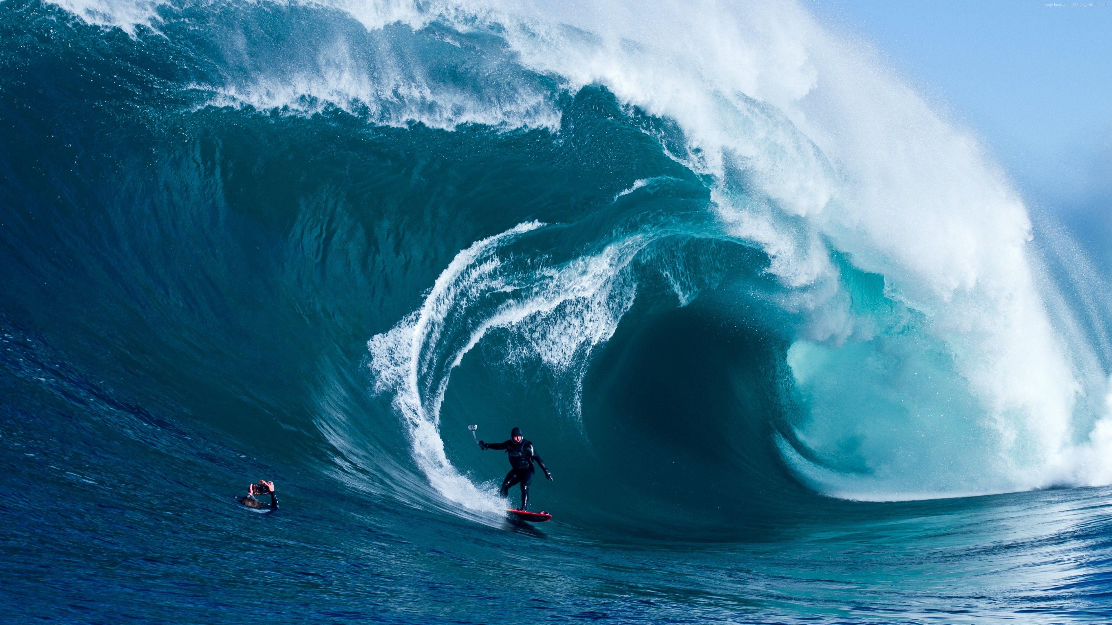3840x2160 Wallpaper Surfing, man, sports, ocean, wave, Sport Wallpaper