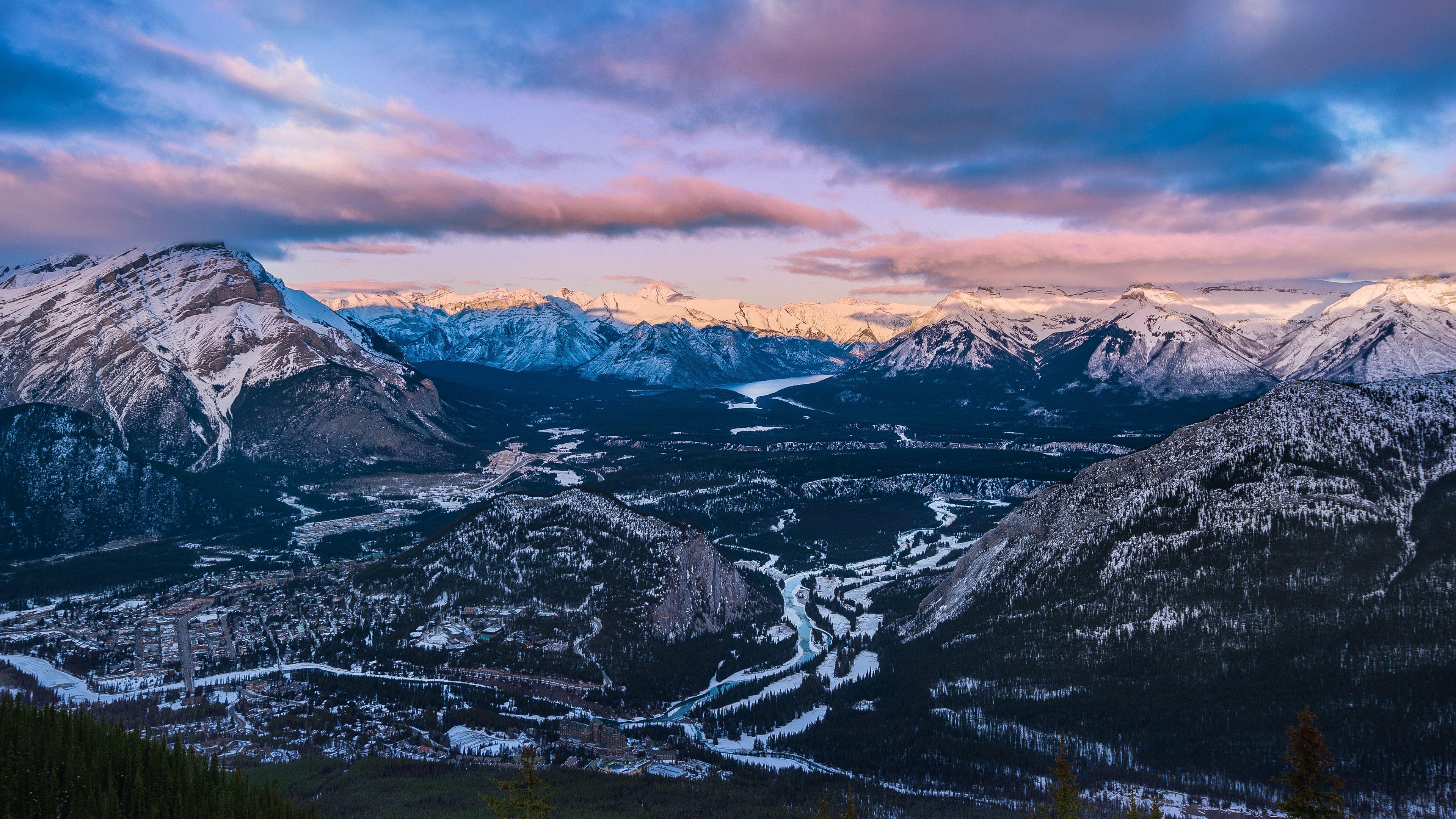 3840x2160 Full HD Mountain Desktop Wallpaper