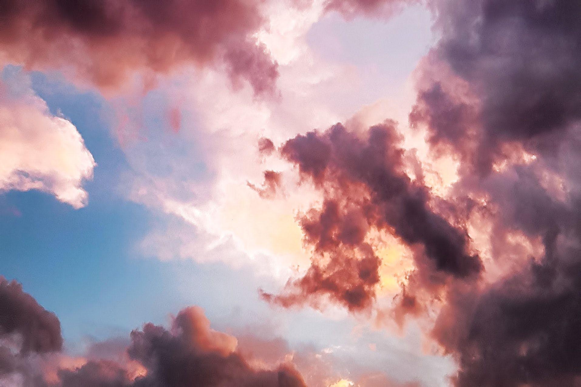 1914x1276 Free photo: Down Angle Photography of Red Clouds and Blue Sky