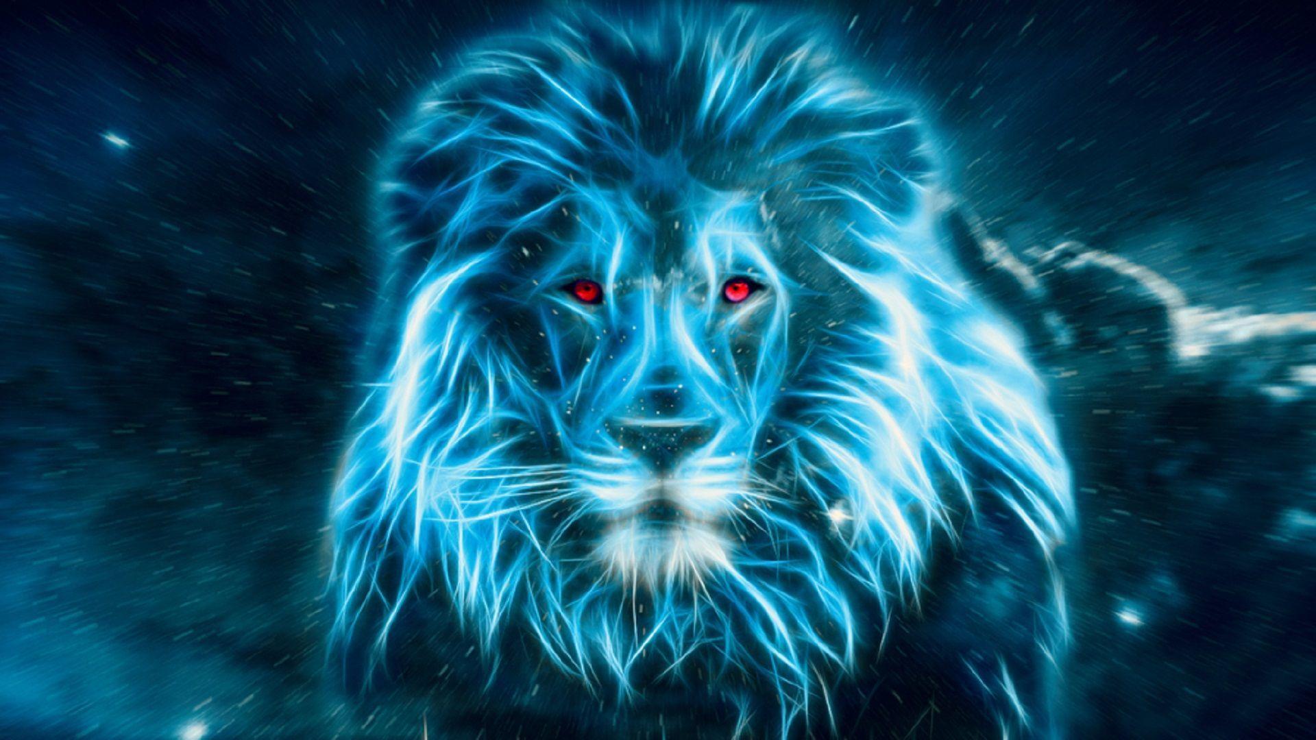 1920x1080 Lion Art Wallpaper