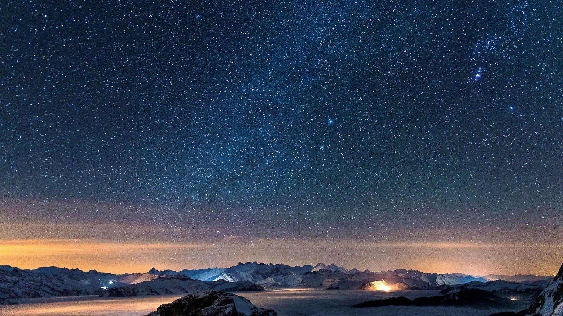 1920x1080 Night Sky Desktop Wallpaper