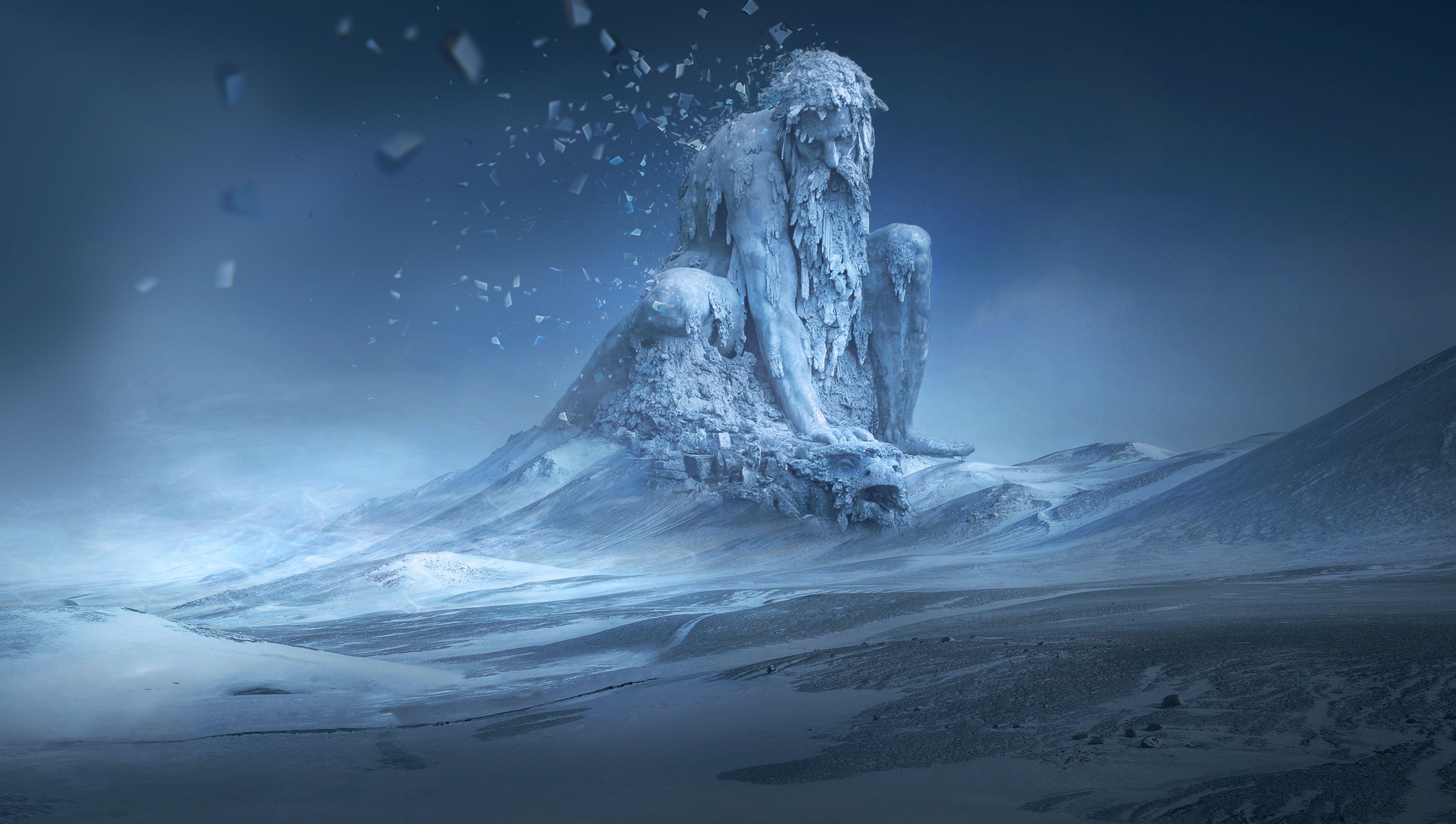 5000x2830 4K Fantasy Mountain Wallpaper HD