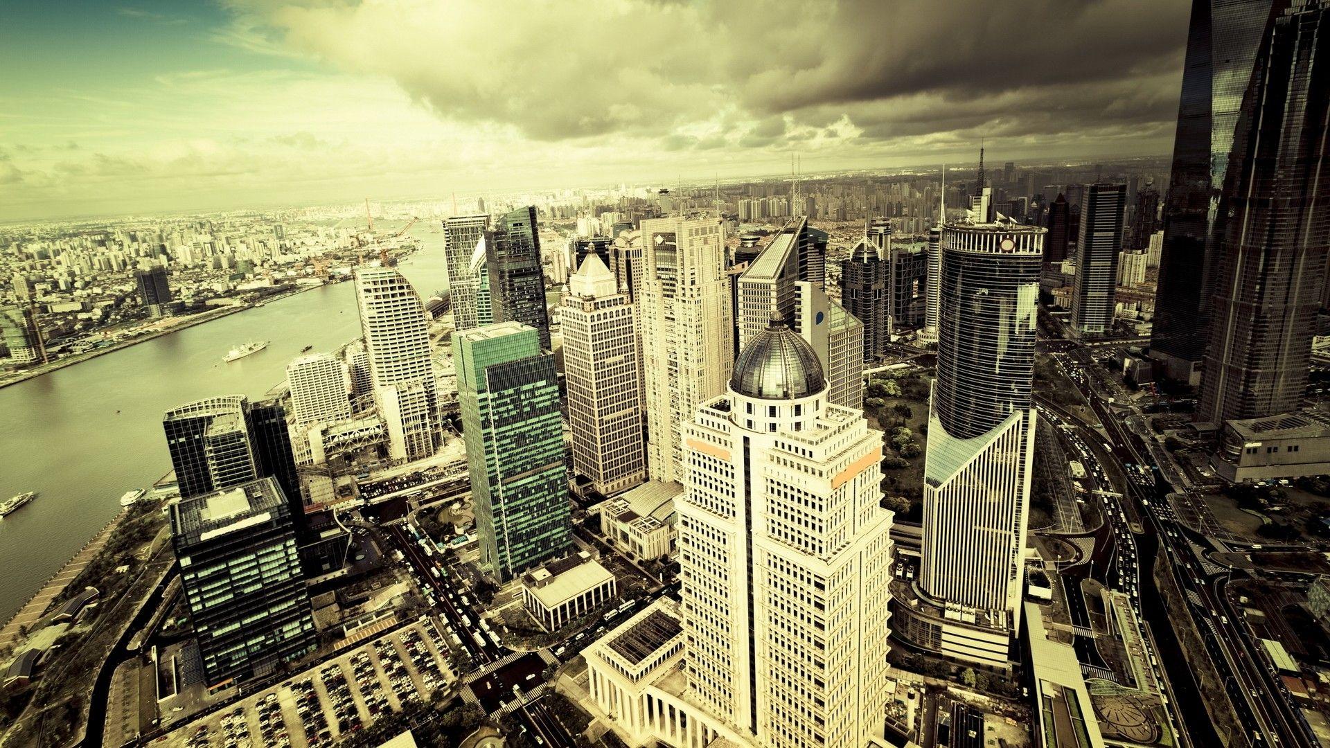 1920x1080 Download Wallpaper 1920x1080 lujiazui, financial district, pudong