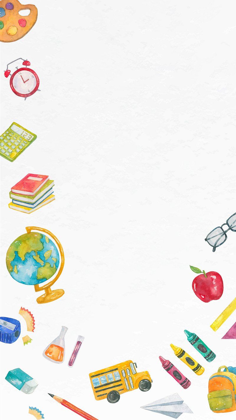 800x1422 Watercolor background psd education theme