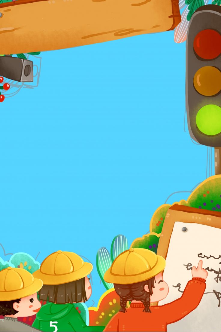 736x1104 Primary And Secondary School Safety Education Traffic Signal Poster Background Wallpaper Image For Free Download