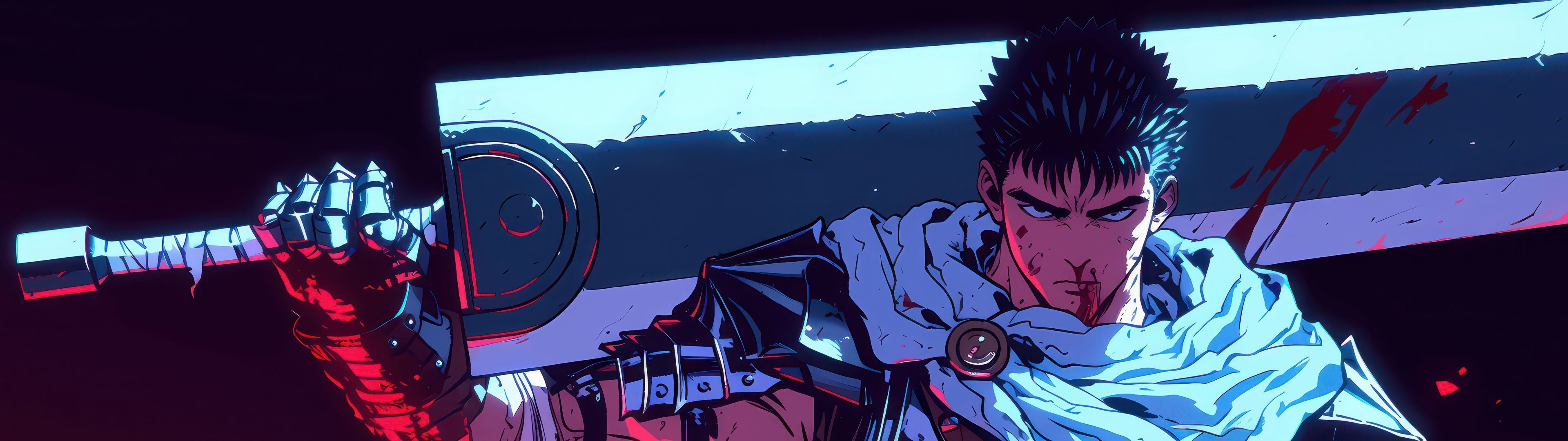 3840x1080 Guts Wallpaper 4K, Artwork, Berserker Armor